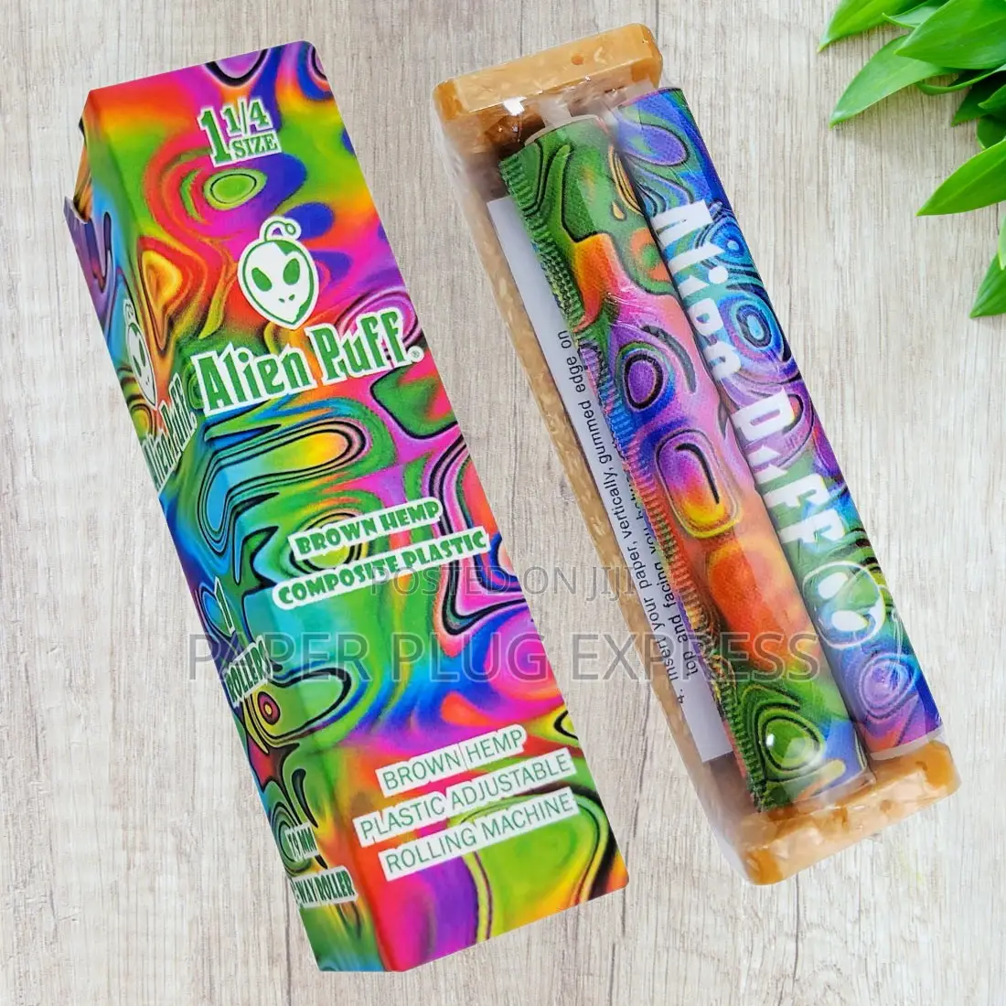 Alien Puff Hemp Plastic Rolling Machine 1 1/4 Size 79mm