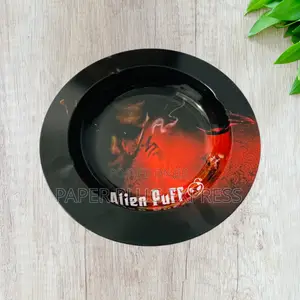 Alien Puff Dark Metallic Ashtray - 14cm