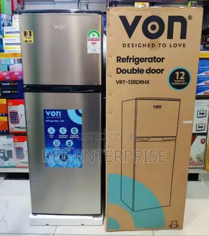 New In Von 138litres Double Door Refrigerator