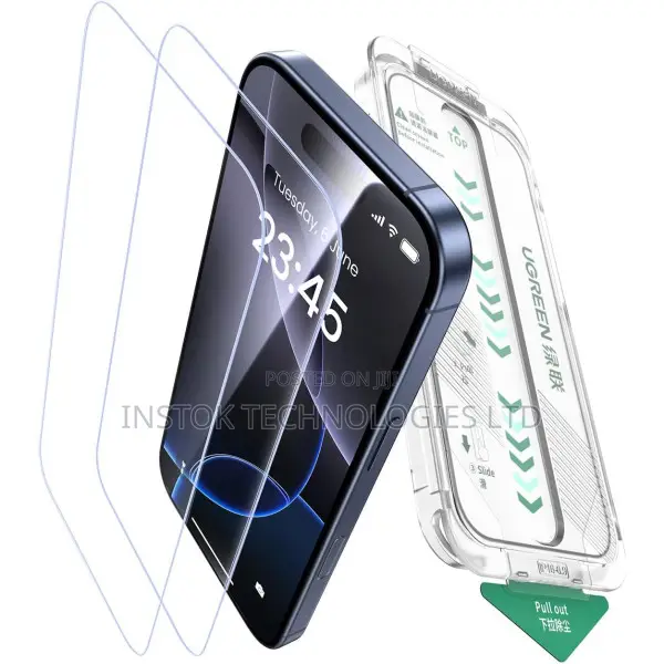 Ugreen 2 Pack Screen Protector for iPhone 17 Pro Max With Installation