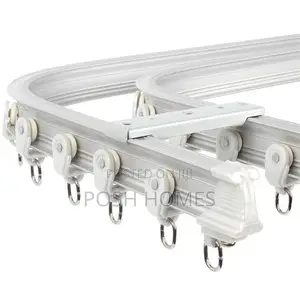 PVC Flexible Curtain Rails White 6m