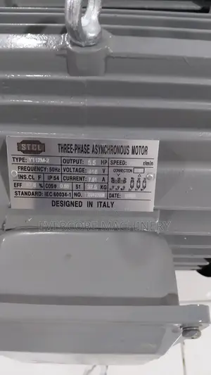 5.5hp Three Phase Motor High-Speed 415v Italy Design.