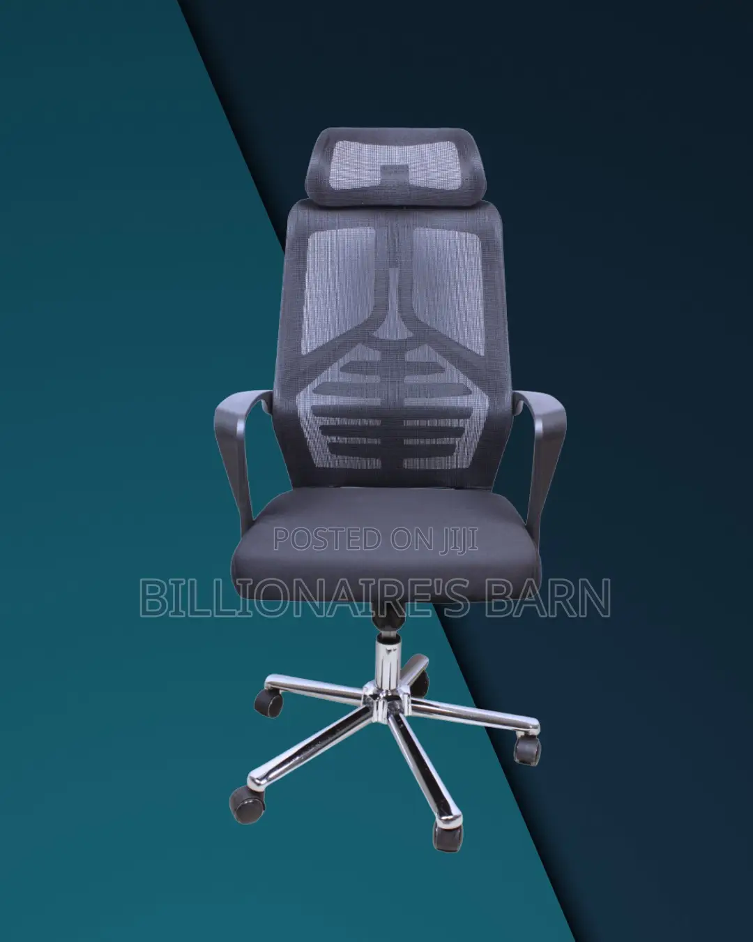 High Back Mesh Office Chair (Quiet-roll) — Only A Few Left