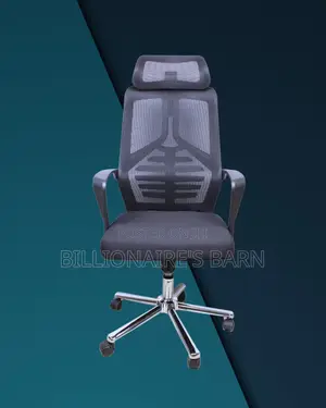 High Back Mesh Office Chair (Quiet-roll) — Only A Few Left