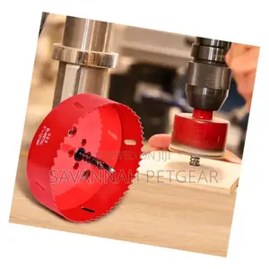 Bi-Metal Hole Cutter With Pilot Drill Bit, Hole Saw for Poultry Feeder