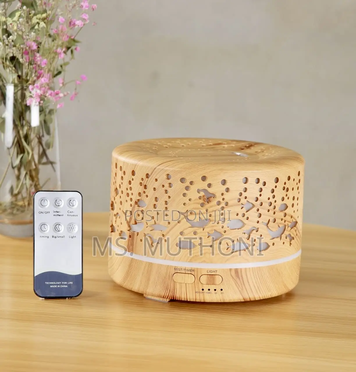 Remote Controlled 500 Ml Ultrasonic Humidifier
