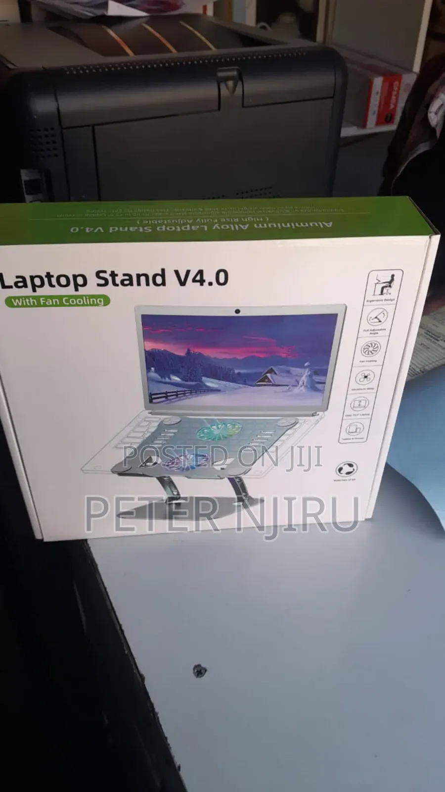 V4.0 Laptop Stand With 2 Cooling Fans