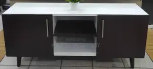 Kyoto Japanese Modern Wooden Tv Stand 4ft White and Black
