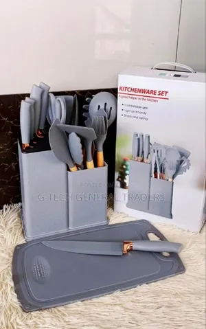 19pcs Silicone Spoon Set With Knives And Chopping Board