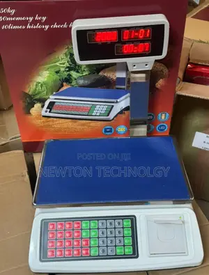 Maximum Weight 50kg 
40 Memory Receipt Scale