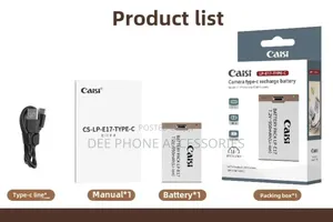 Caisi Lp E17 Type C Rechargeable Battery