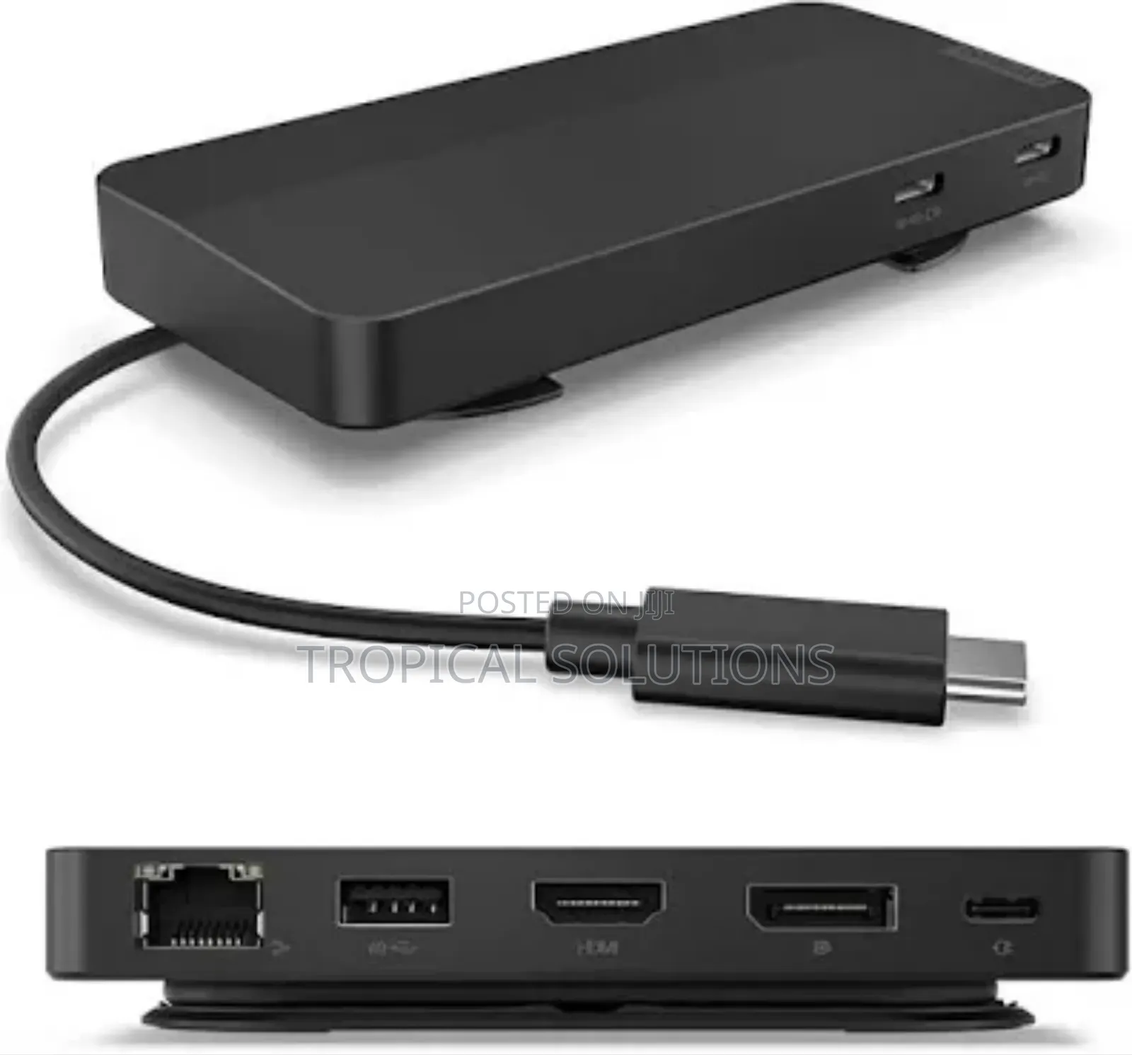 Lenovo Usb-C Dual Display Travel Dock With 100w Adapter