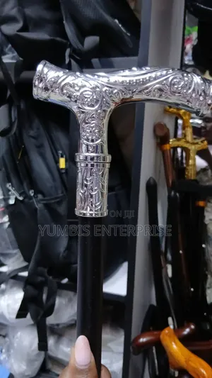 Silver Handles Walking Canes With A Sword For Ceremonies And Sherehe