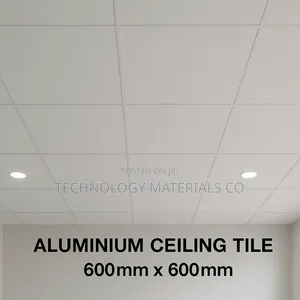 Aluminium Ceiling Tiles – Plain White Modern Finish(Tegular)