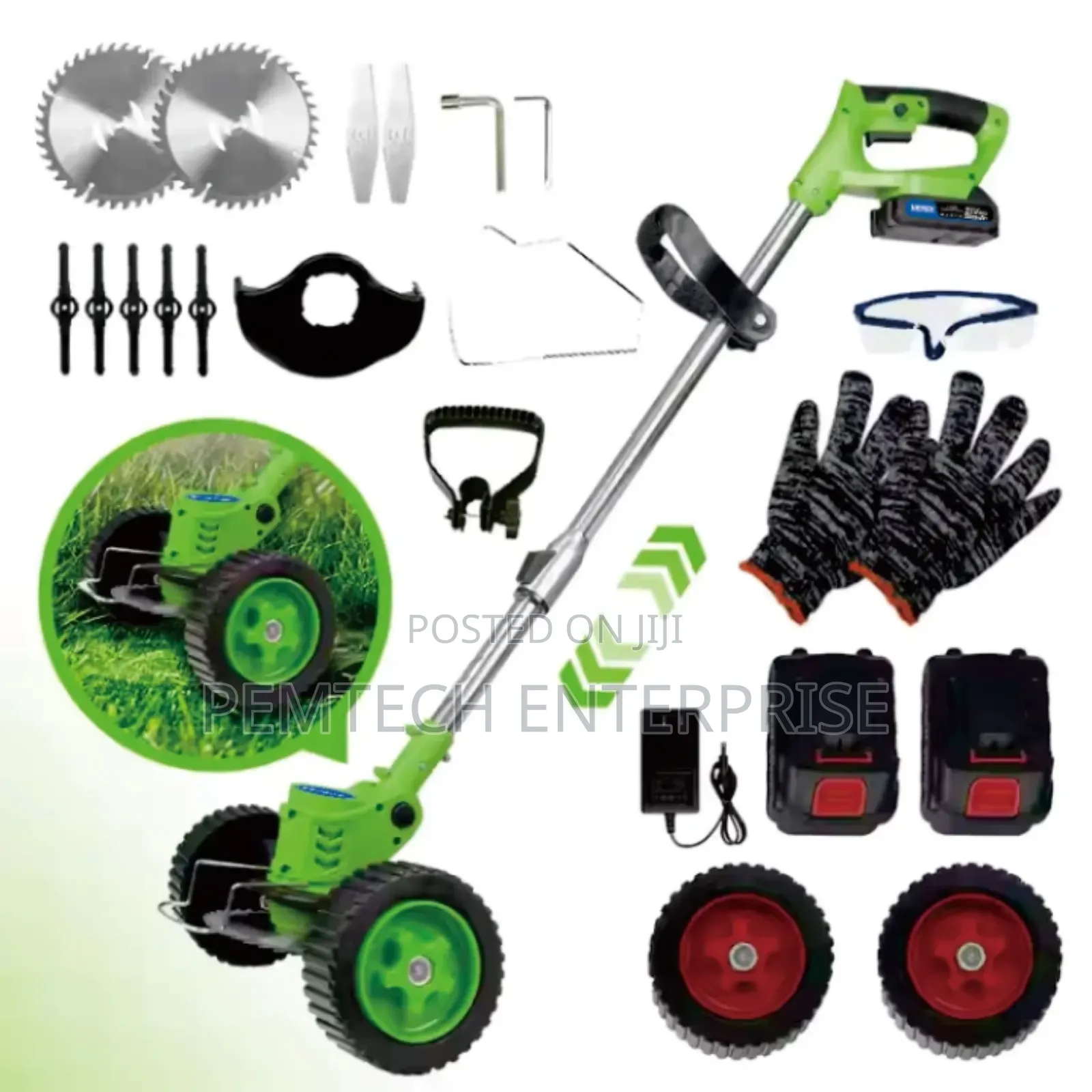Li-Ion Battery Powered Brush Cutter Weed Eater String Trimmer