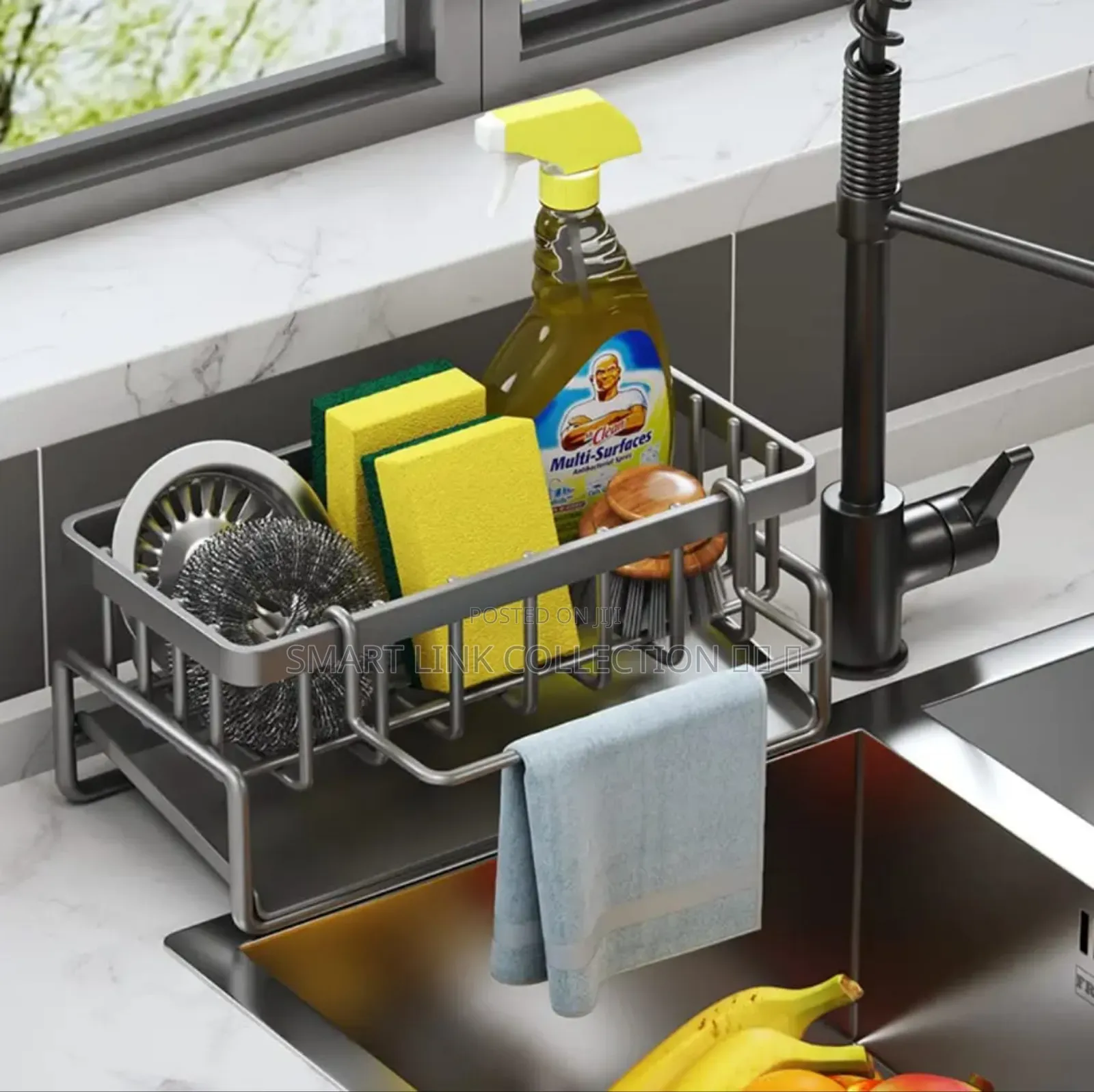 Sink Caddy With Towel Holder