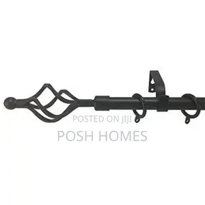 Black Extendable Curtain Rods