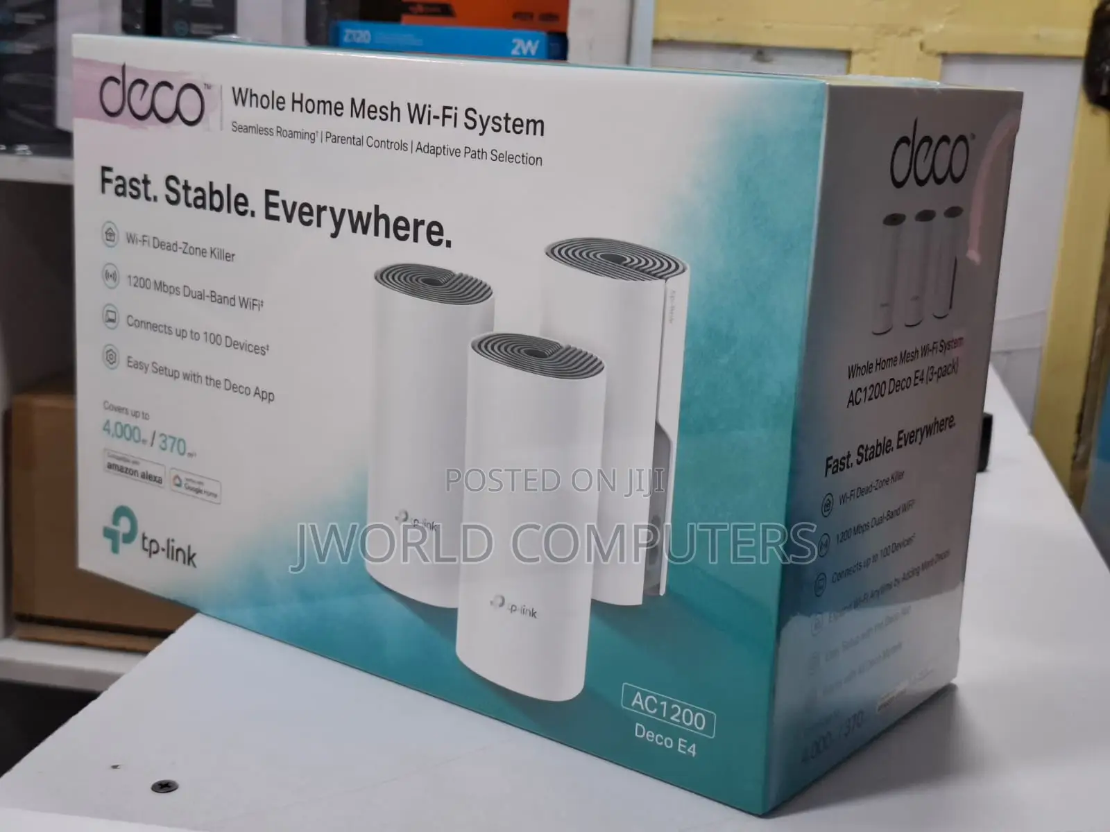 Tp-Link Deco E4 Ac1200 Whole Home Mesh - Tl-Deco E4 (3-Pack)
