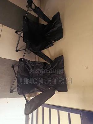 Foldable Outdoor Camping Chair With Armrest and Drink Holder