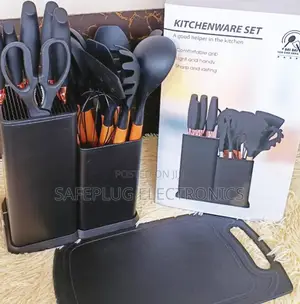 Original - 19 PCS Silicon Spoons, Knives Chopping Board