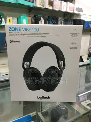 Logitech Zone Vibe 100 Wireless Bluetooth Over-Ear Headset Headphones
