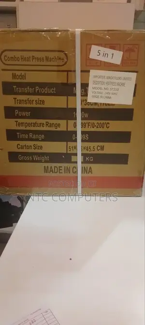 Heat Press Machine 5 in 1