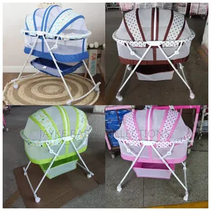 Foldable Baby Bassinet With Net Wheels