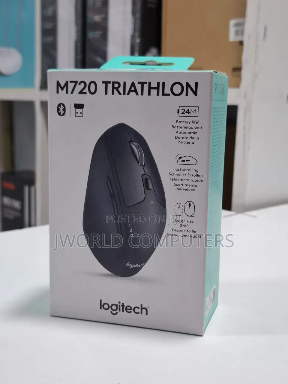 Logitech M720 Triathlon Multi-Device Wireless Mouse