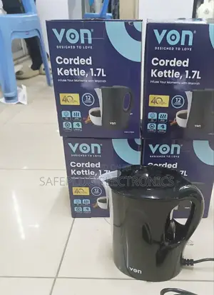 Von Vskl17bnk 1.7 Litres Upright Cordless Kettle - White