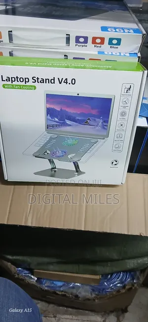 4.0 Laptop Stand With Rotating Stand Plus Backlit