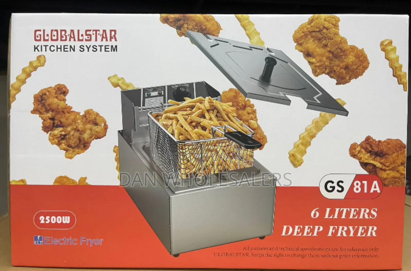 Globalstar Single Deep Fryer 6 Liters