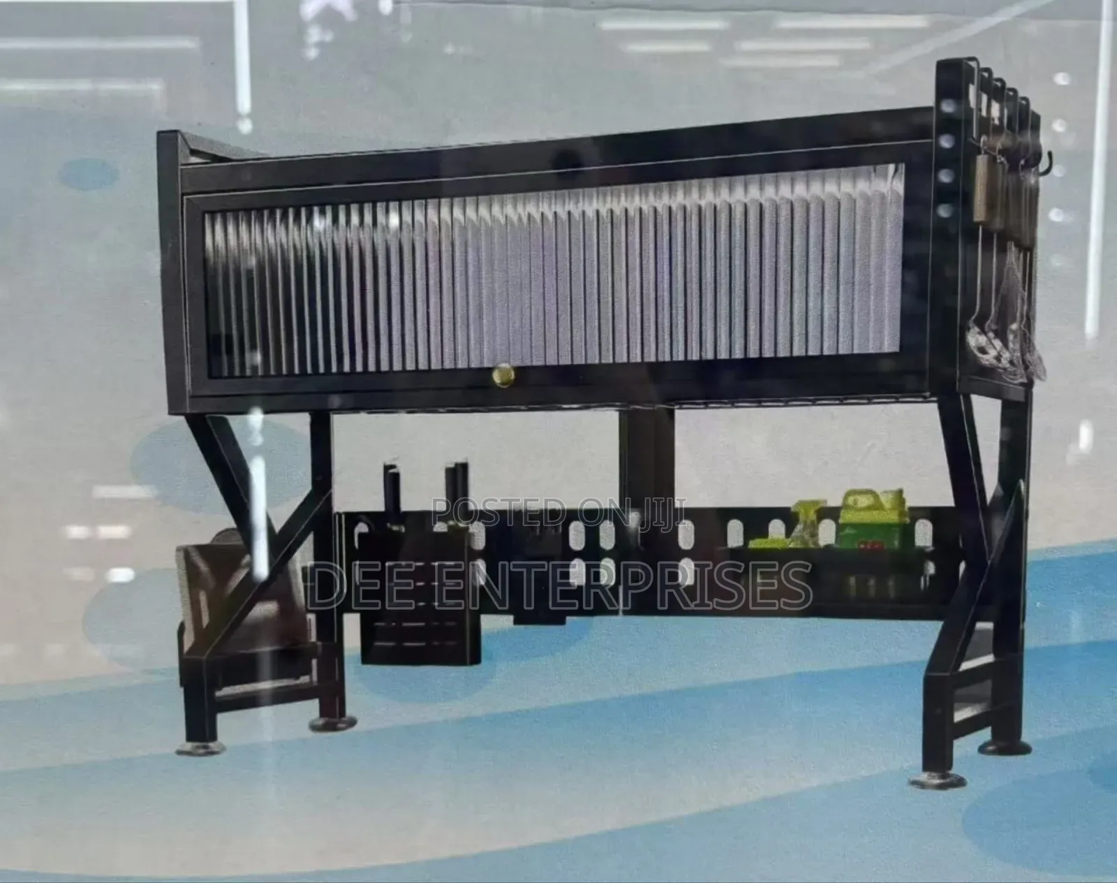 Single Over the Sink With Glass Kitchen Rack