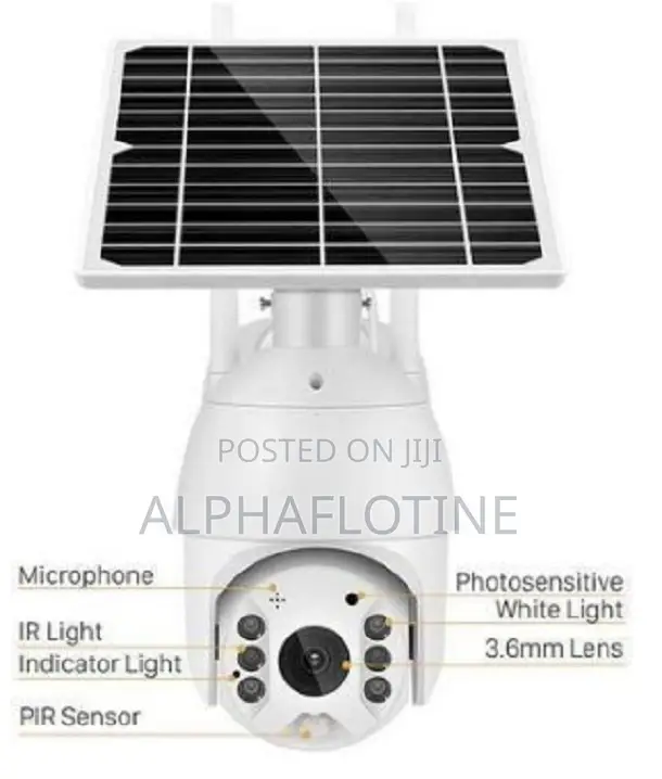 Ubox Solar PTZ 4g Camera-Solar-Powered 4g Lte Connectivity