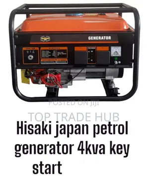 Hisaki Japan Petrol Generator 3.5kw/4kva Key Start