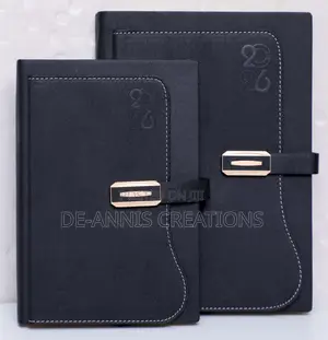 Elegant Black 2026 Diaries
