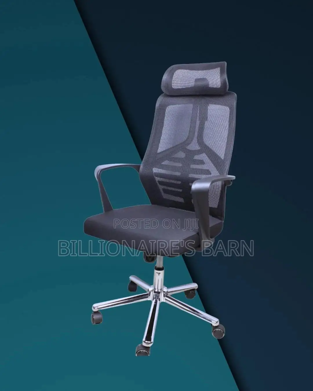 High Back Mesh Office Chair (Quiet-roll) — Only A Few Left