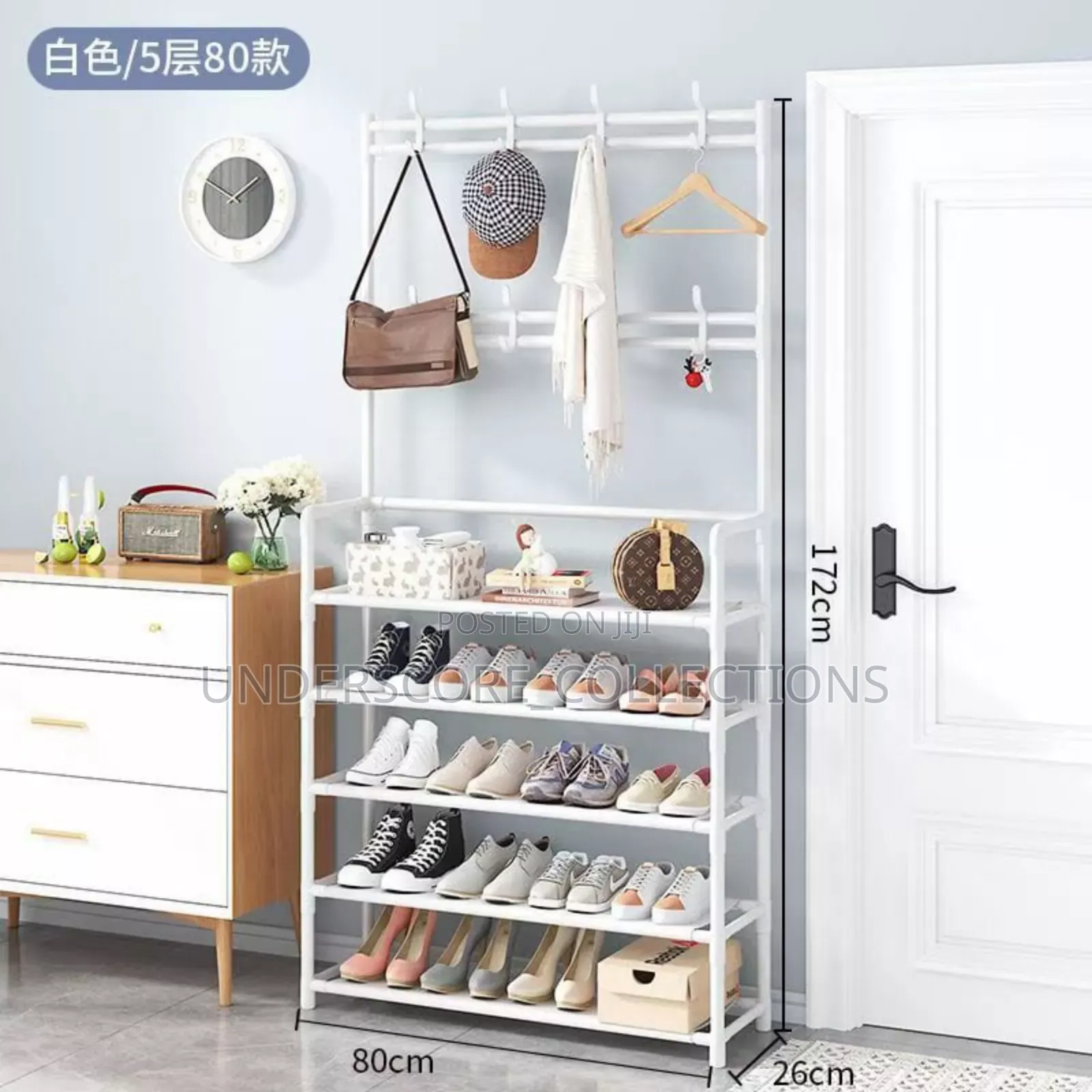 White/Black Multifunctional Shoe Racks