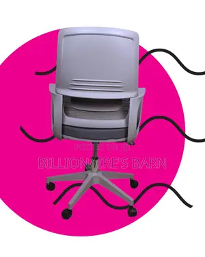 Space-saving Grey Ergonomic Mesh Office Chair | Headrest Support