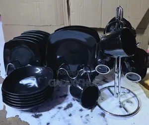 24 PCS Black Square Shape Dinner Set
10 Inch 6pcs Plates