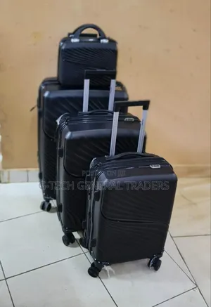 Luxurious 4in1 Double Zip Size 4 Rubber Suitcase