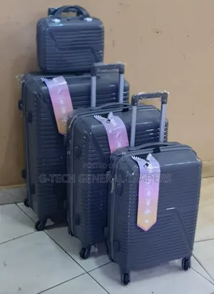Luxurious 4in1 Double Zip Size 3 Rubber Suitcase