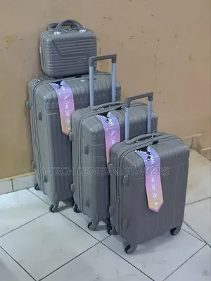 Luxurious 4in1 Double Zip Size 3 Rubber Suitcase