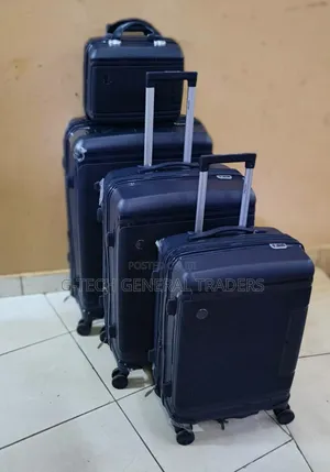 Luxurious Heavy Duty Double Zip Size 4in1 Rubber Suitcase