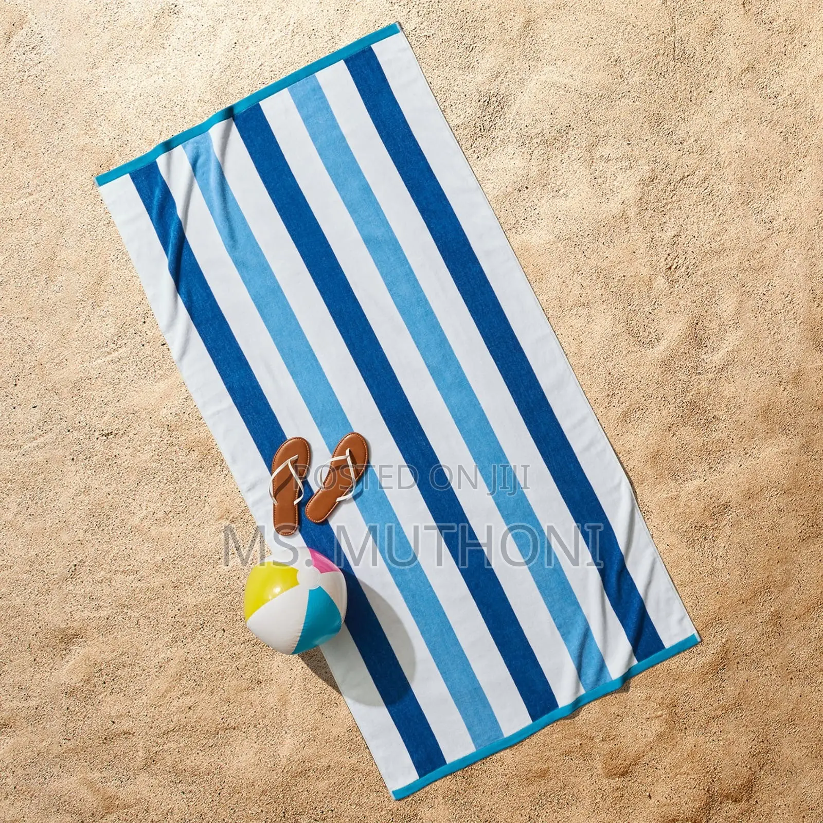 Lavish Cabana Striped Large Beach Pool Towel