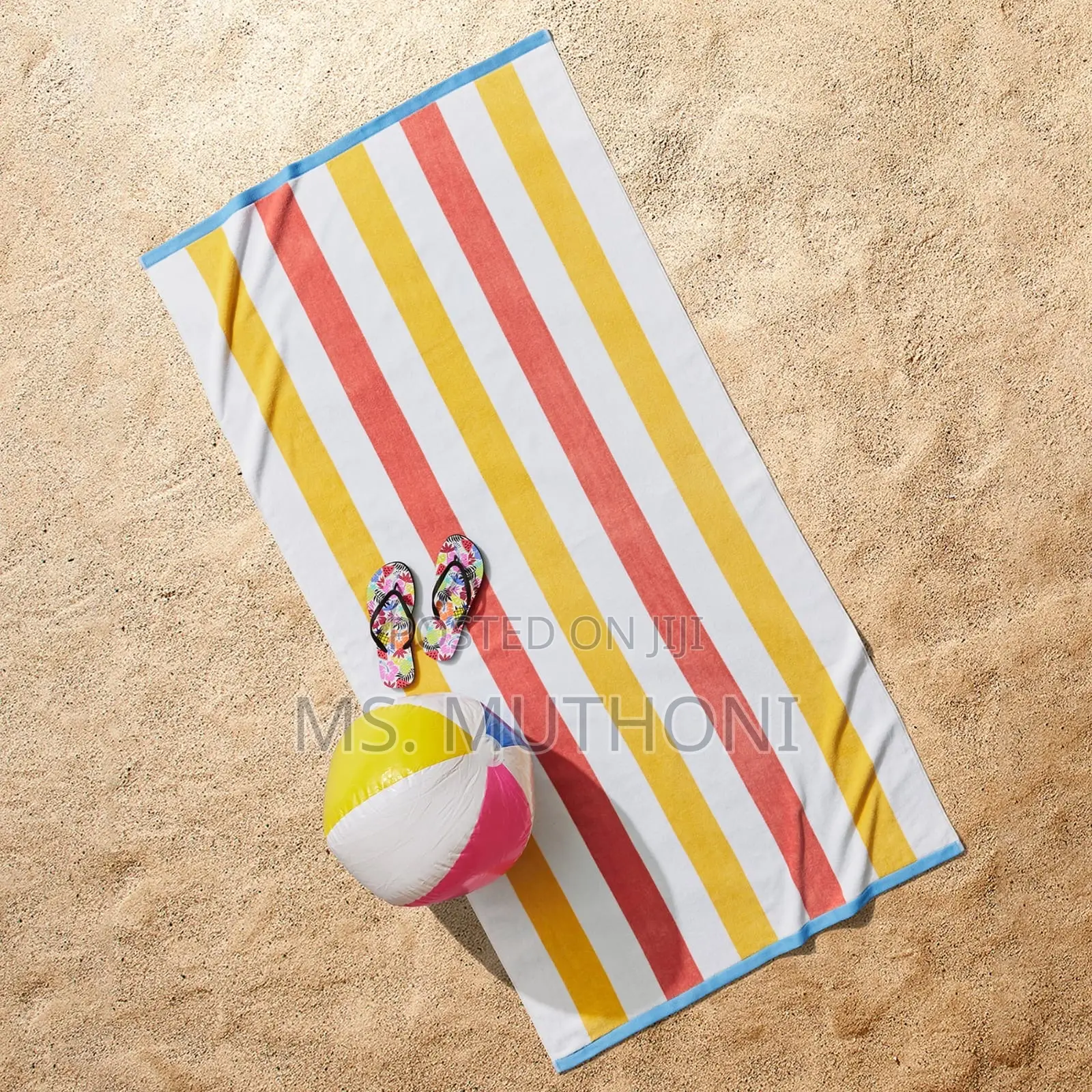 Lavish Cabana Striped Large Beach Pool Towel