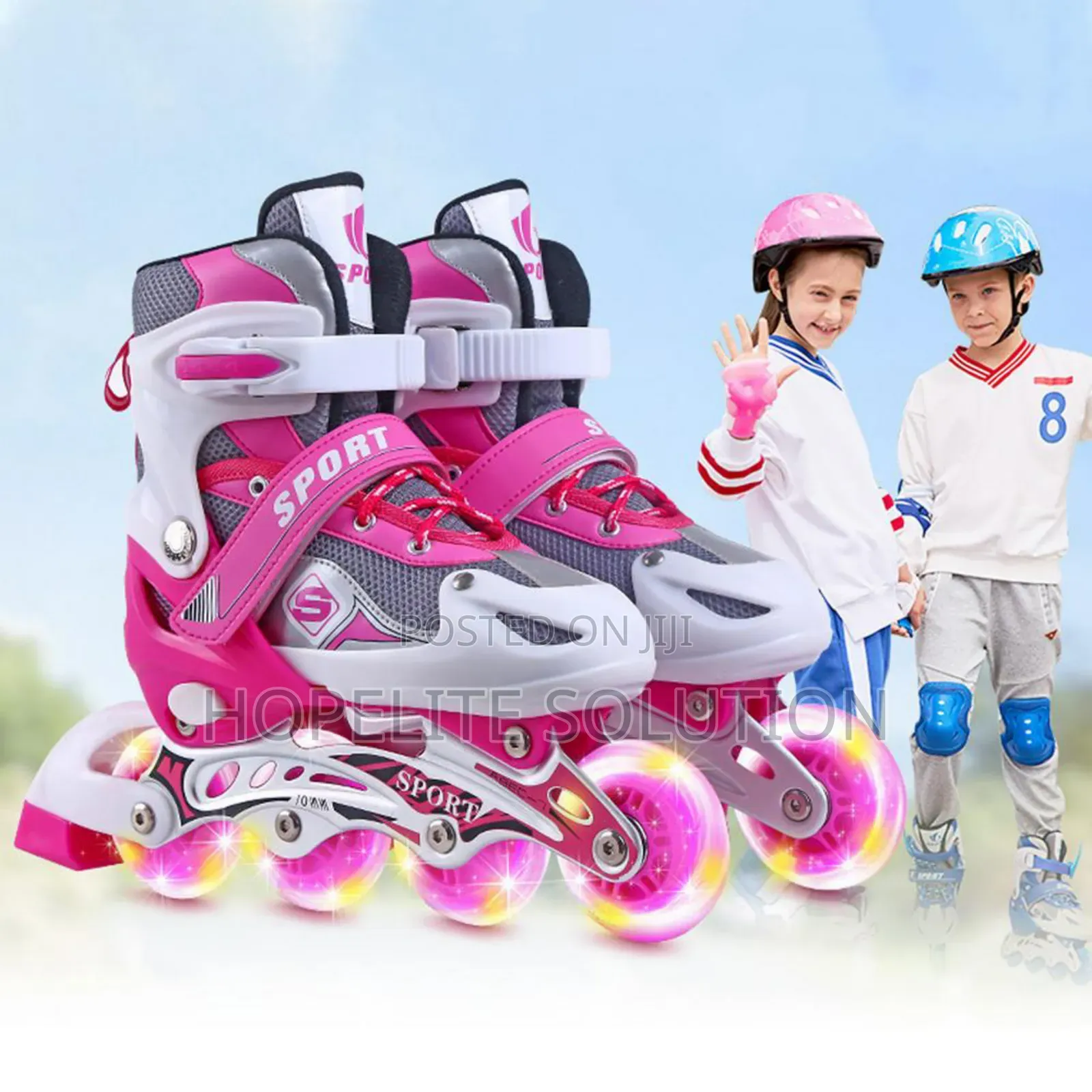 Online Skates Set With Helmet