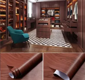 Mahogany Peel and Stick Contact Paper for Kitchen Cabinets