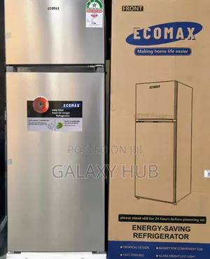 Ecomax 230 Litres Dark Silver Double Door Fridge