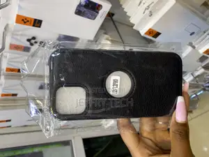Coupe Leather Back Case With Slim Logo Cut for Apple iPhone 12 Pro