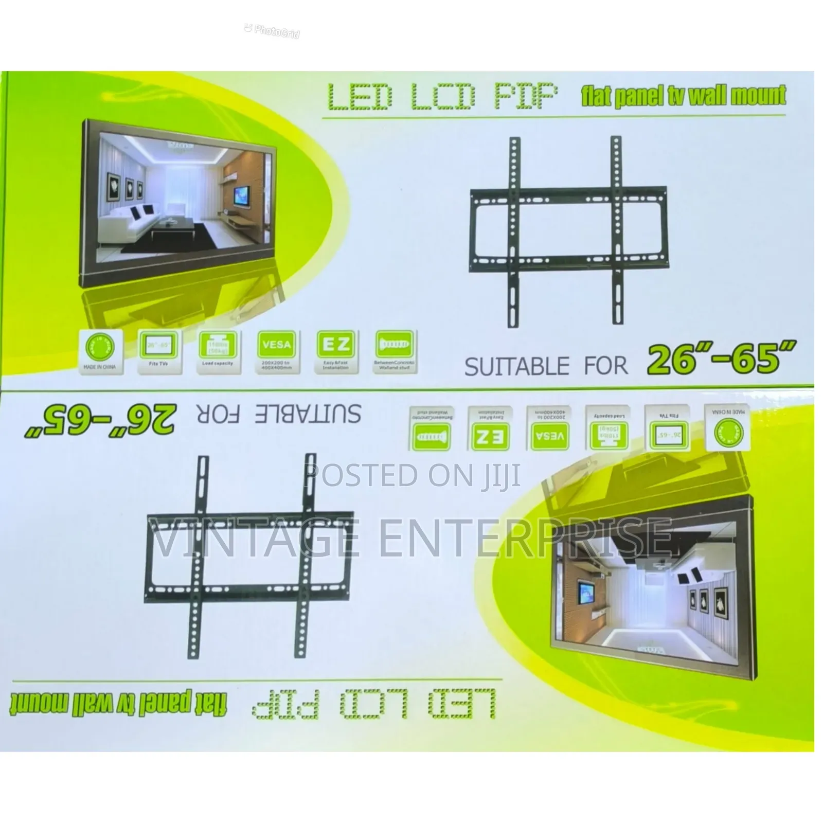 Flat Panel Tv Wall Mount 26- 65 Inch